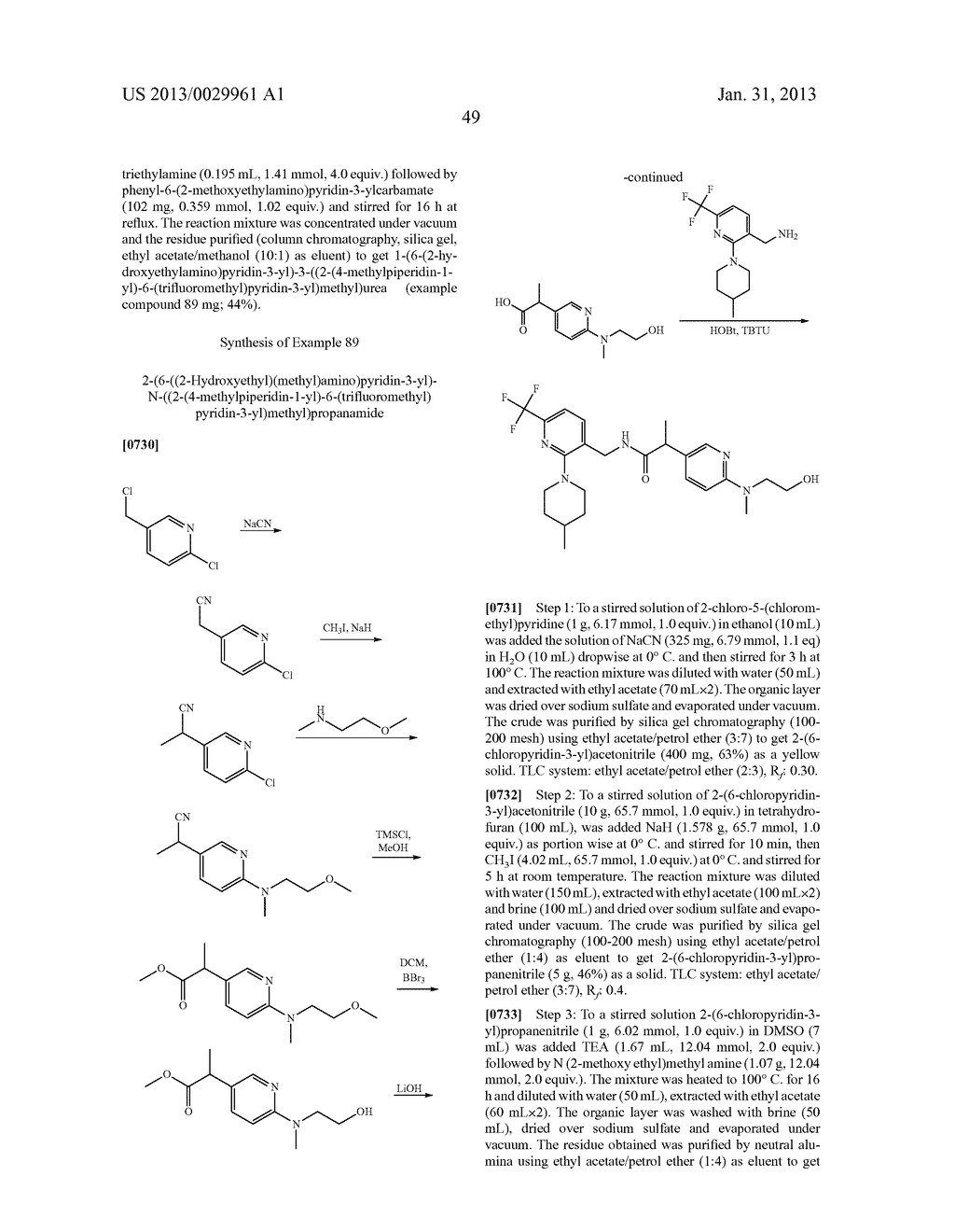 Substituted Heterocyclic Aza Compounds - diagram, schematic, and image 50