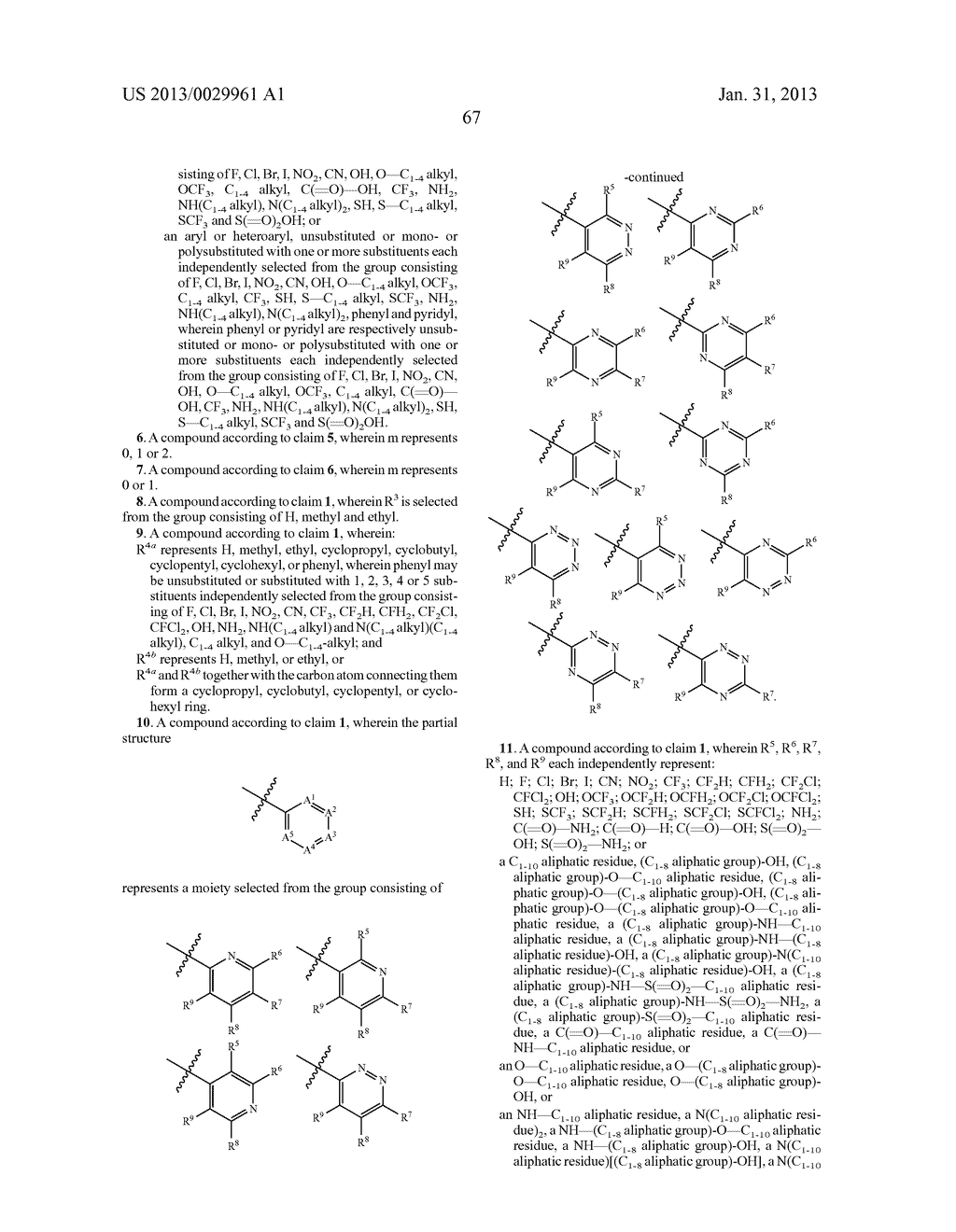 Substituted Heterocyclic Aza Compounds - diagram, schematic, and image 68