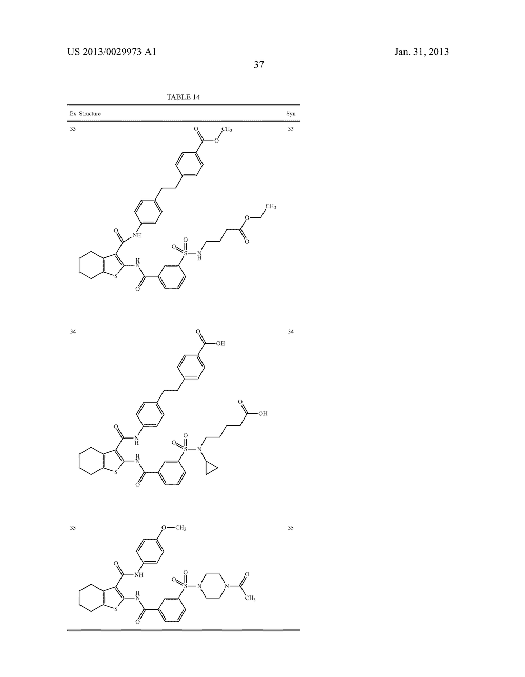 TETRAHYDROBENZOTHIOPHENE COMPOUND - diagram, schematic, and image 38