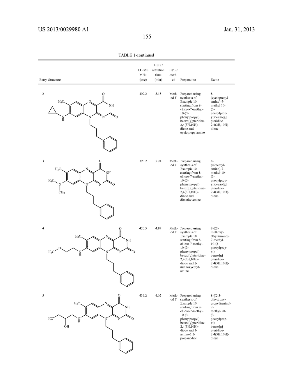 FLAVIN DERIVATIVES - diagram, schematic, and image 156