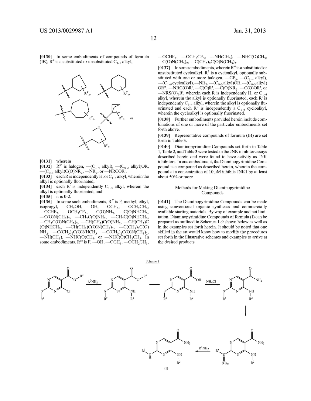 SUBSTITUTED DIAMINOCARBOXAMIDE AND DIAMINOCARBONITRILE PYRIMIDINES,     COMPOSITIONS THEREOF, AND METHODS OF TREATMENT THEREWITH - diagram, schematic, and image 13