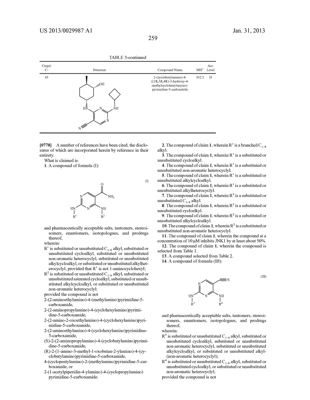 SUBSTITUTED DIAMINOCARBOXAMIDE AND DIAMINOCARBONITRILE PYRIMIDINES,     COMPOSITIONS THEREOF, AND METHODS OF TREATMENT THEREWITH - diagram, schematic, and image 260