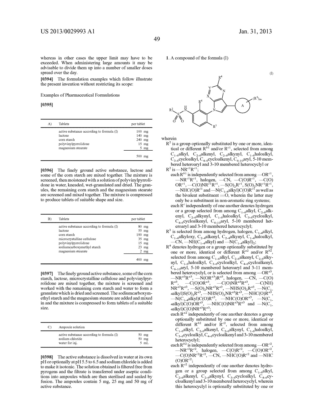 AZAINDOLYLPHENYL SULFONAMIDES AS SERINE/THREONINE KINASE INHIBITORS - diagram, schematic, and image 50