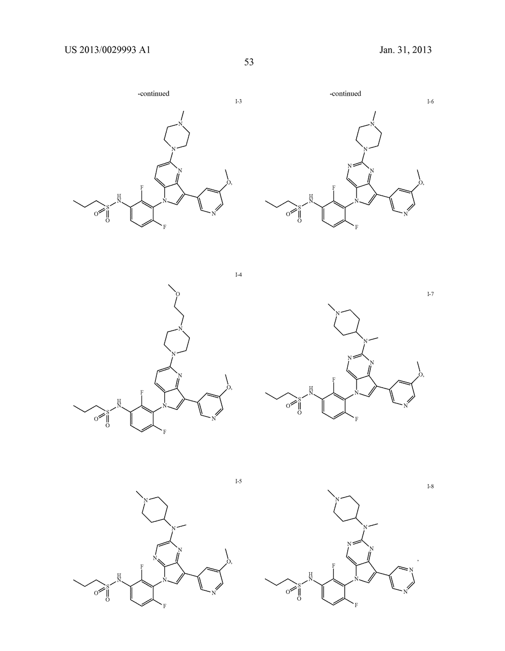 AZAINDOLYLPHENYL SULFONAMIDES AS SERINE/THREONINE KINASE INHIBITORS - diagram, schematic, and image 54