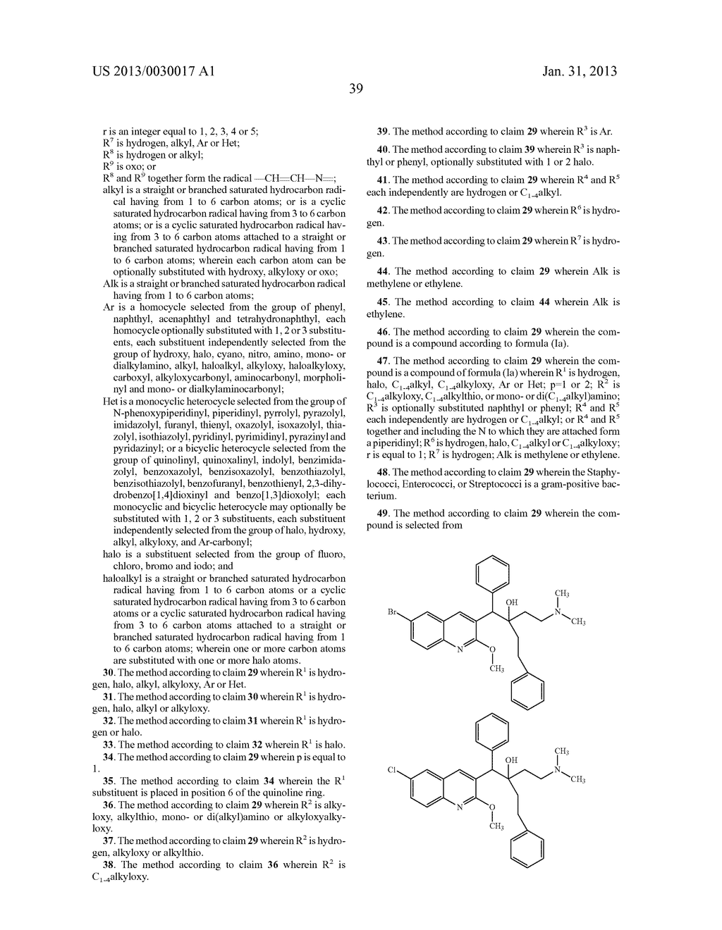 QUINOLINE DERIVATIVES AS ANTIBACTERIAL AGENTS - diagram, schematic, and image 40