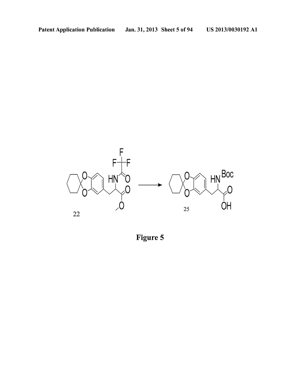 Method of Synthesizing Acetonide-Protected Catechol-Containing Compounds     and Intermediates Produced Therein - diagram, schematic, and image 06