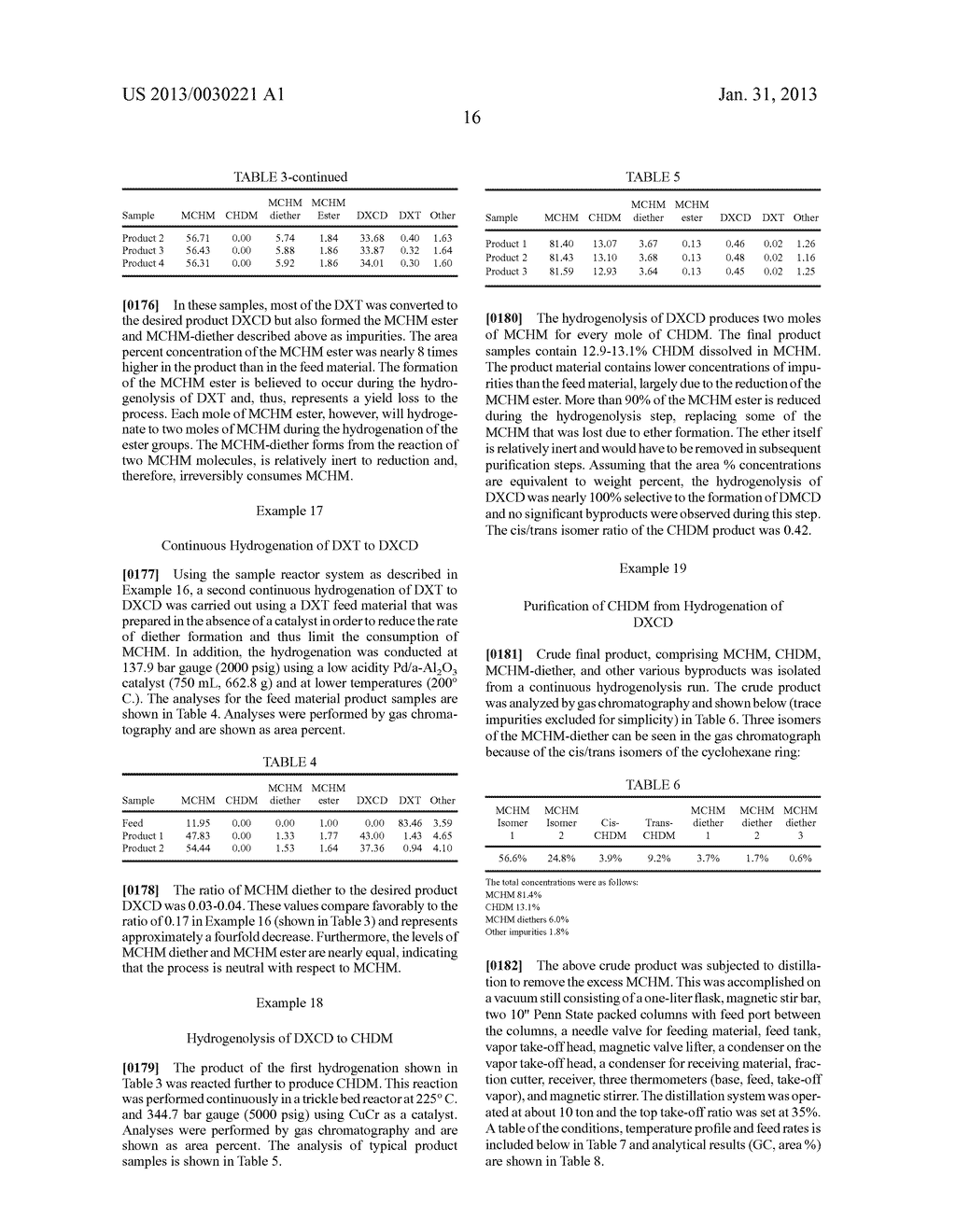 PROCESS FOR THE PREPARATION OF 1,4-CYCLOHEXANEDIMETHANOL FROM TEREPHTHALIC     ACID - diagram, schematic, and image 17