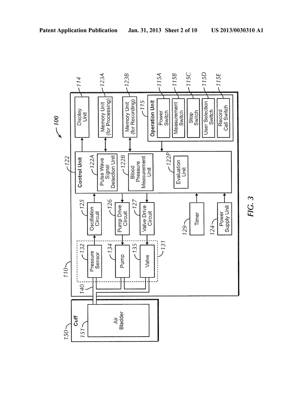 BLOOD PRESSURE MEASUREMENT DEVICE - diagram, schematic, and image 03