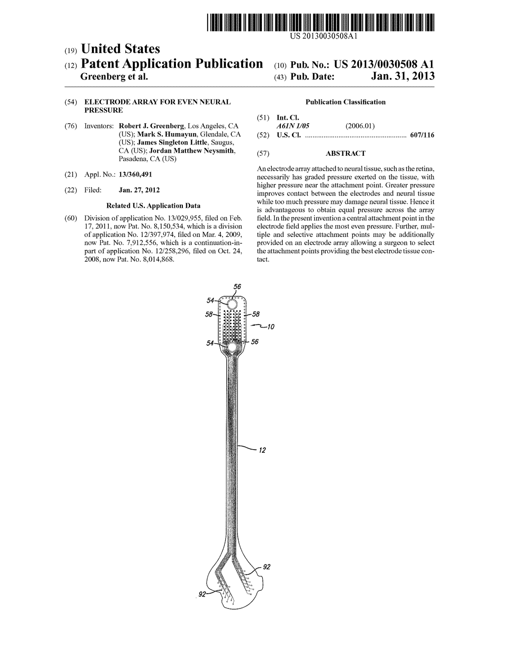 Electrode Array for Even Neural Pressure - diagram, schematic, and image 01