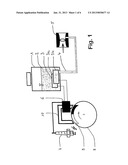 DRIVE SYSTEM WITH AN APPARATUS FOR INTERRUPTING THE OPERATION IN THE CASE     OF AN IMMINENT LACK OF OPERATING MEDIUM diagram and image