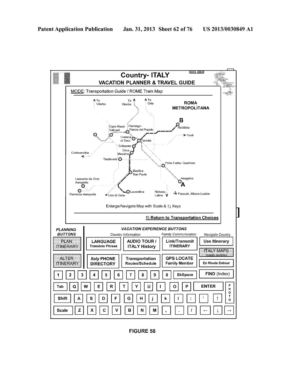 PORTABLE VACATION/TRAVEL PLANNER, AND FAMILY TOUR GUIDE DEVICE - diagram, schematic, and image 63