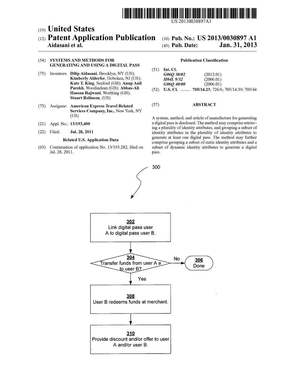 SYSTEMS AND METHODS FOR GENERATING AND USING A DIGITAL PASS - diagram, schematic, and image 01