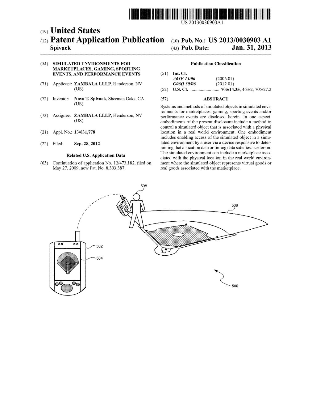 SIMULATED ENVIRONMENTS FOR MARKETPLACES, GAMING, SPORTING EVENTS, AND     PERFORMANCE EVENTS - diagram, schematic, and image 01