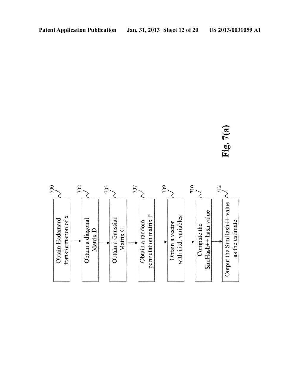 METHOD AND SYSTEM FOR FAST SIMILARITY COMPUTATION IN HIGH DIMENSIONAL     SPACE - diagram, schematic, and image 13