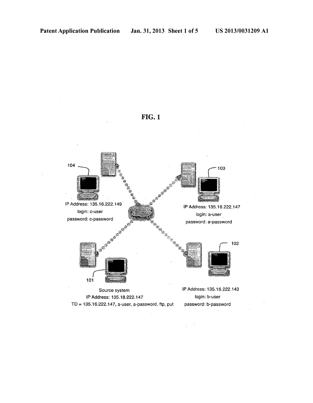 Method and System for Managing the Transfer of Files Among Multiple     Computer Systems - diagram, schematic, and image 02