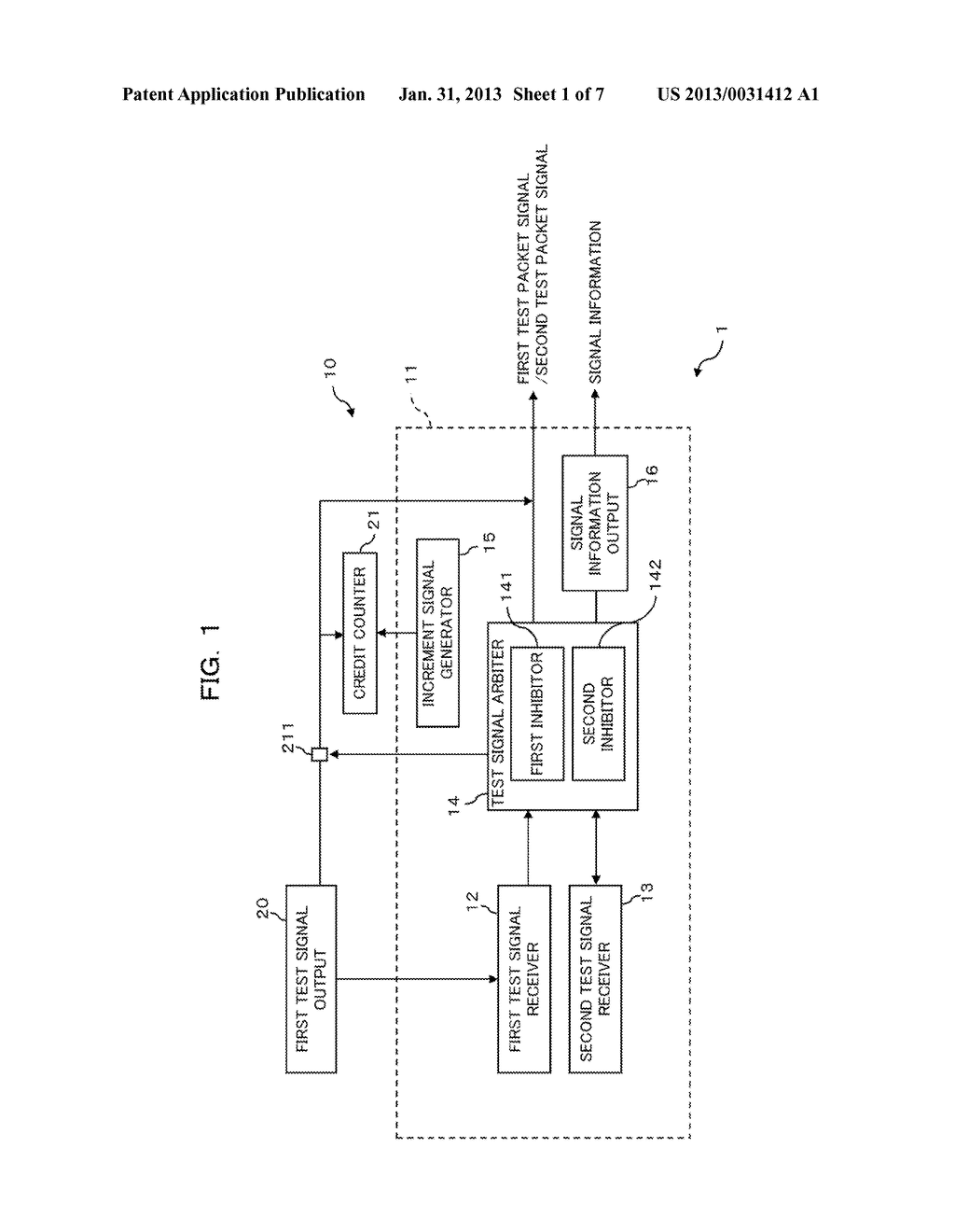 PROCESSING APPARATUS, TEST SIGNAL GENERATOR, AND METHOD OF GENERATING TEST     SIGNAL - diagram, schematic, and image 02