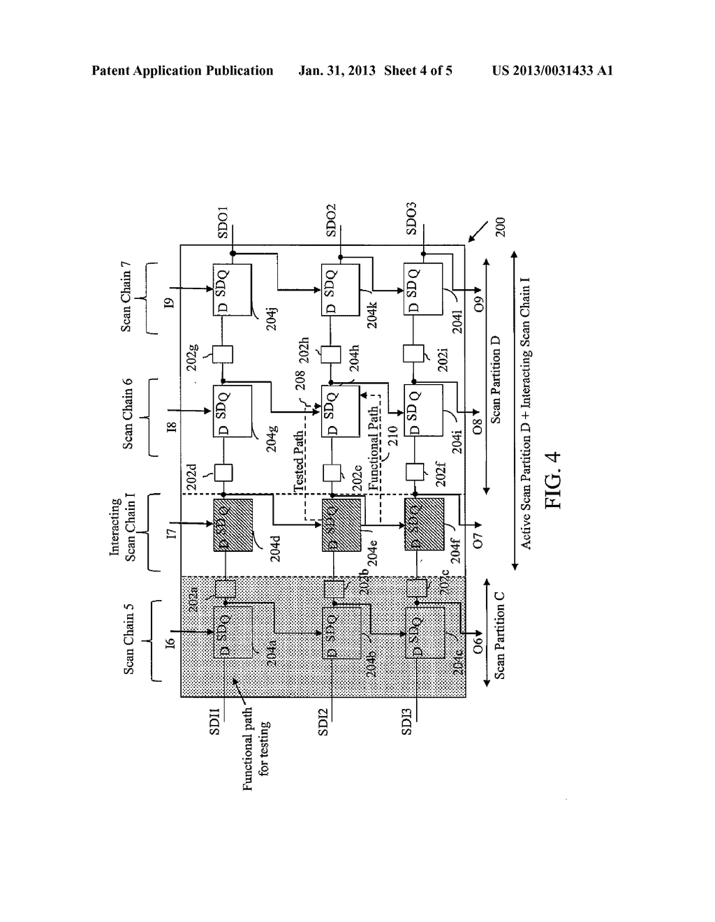 METHOD FOR PARTITIONING SCAN CHAIN - diagram, schematic, and image 05