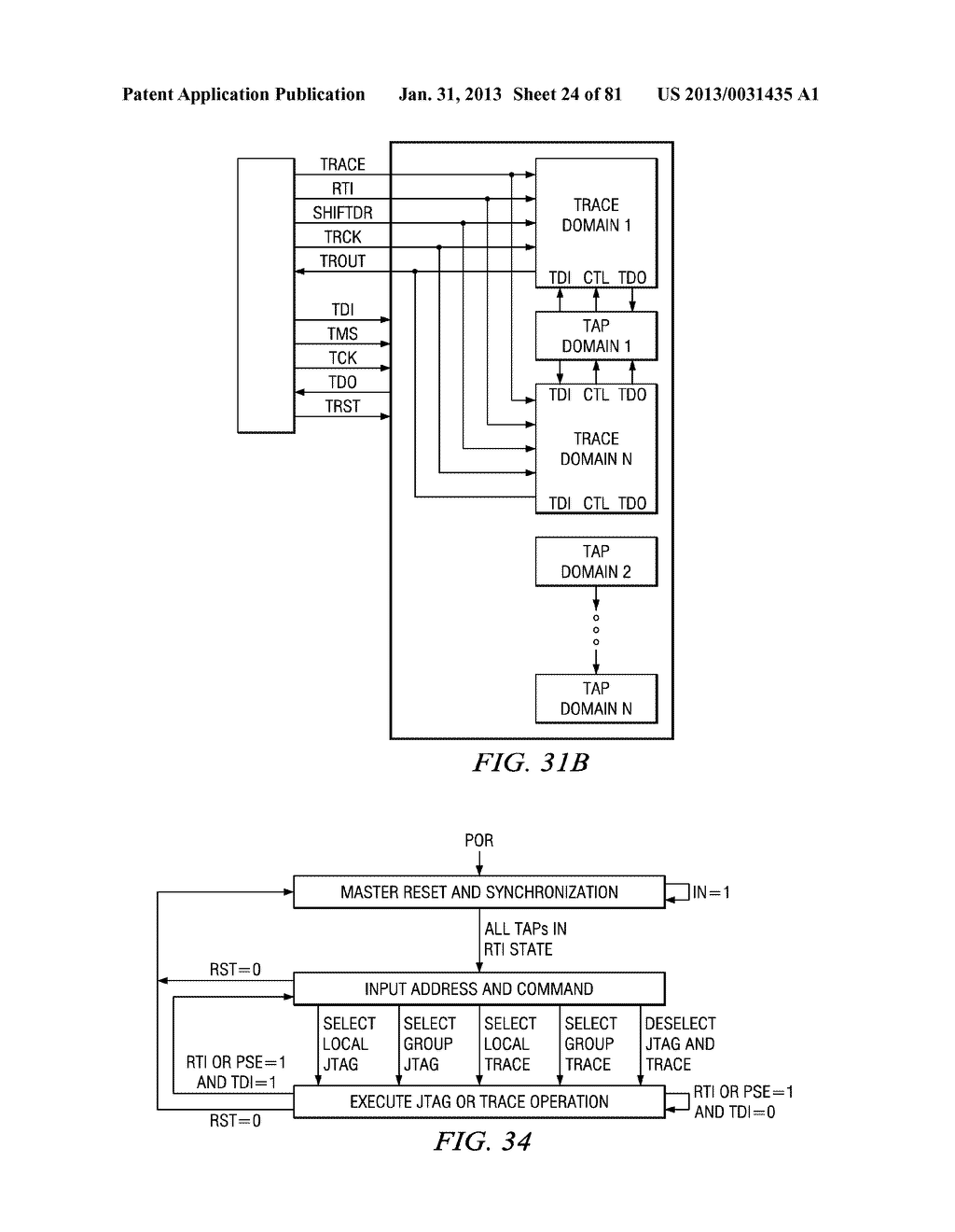 SELECTABLE JTAG OR TRACE ACCESS WITH DATA STORE AND OUTPUT - diagram, schematic, and image 25