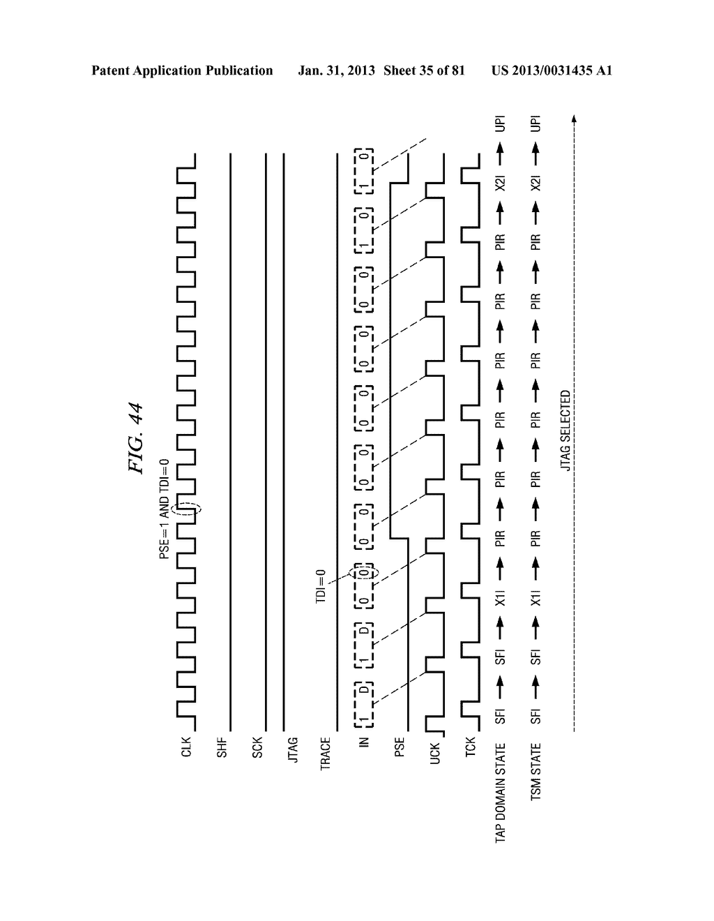 SELECTABLE JTAG OR TRACE ACCESS WITH DATA STORE AND OUTPUT - diagram, schematic, and image 36