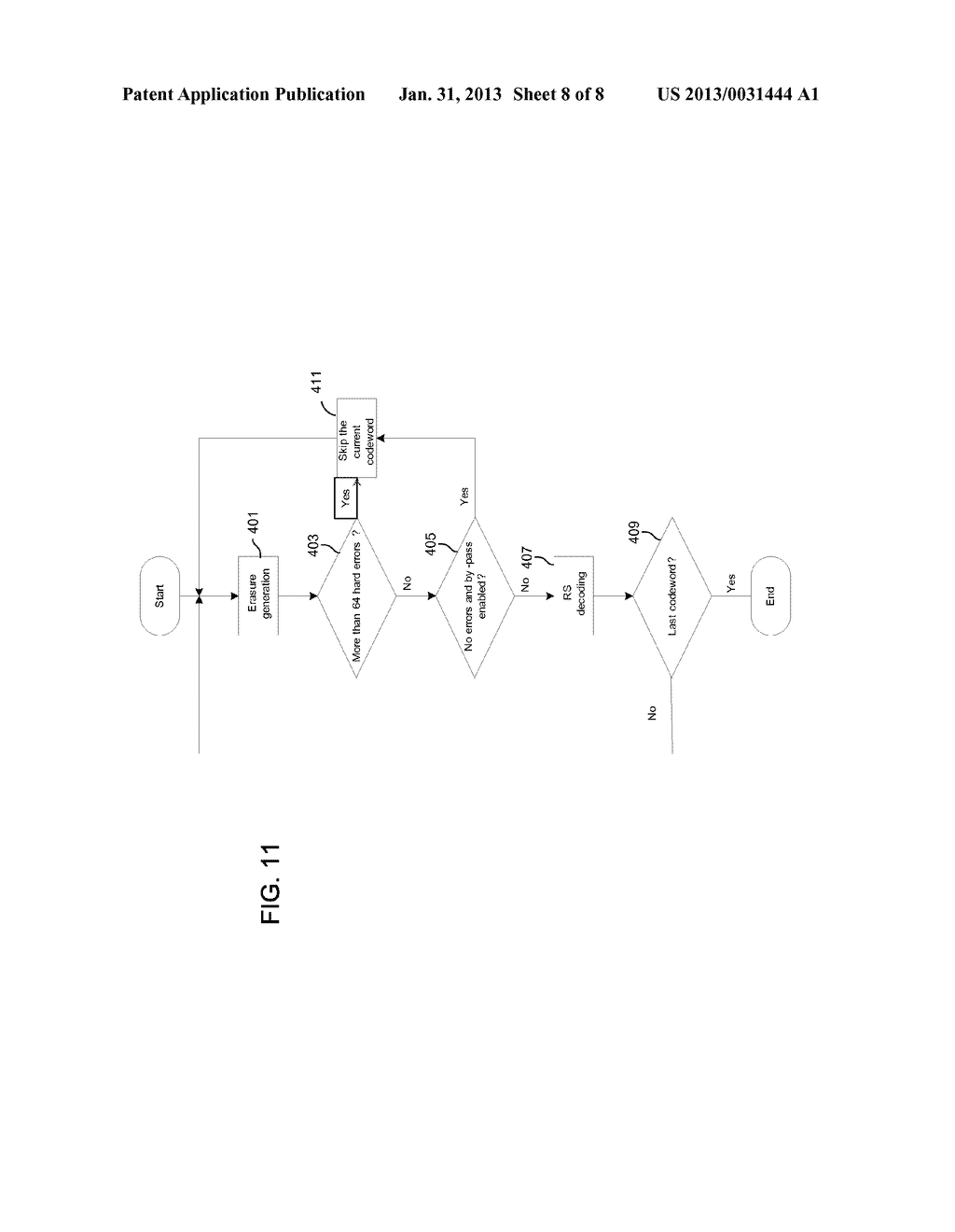 PIPELINED ERROR DETERMINATION IN AN ERROR-CORRECTING COMMUNICATION SYSTEM - diagram, schematic, and image 09