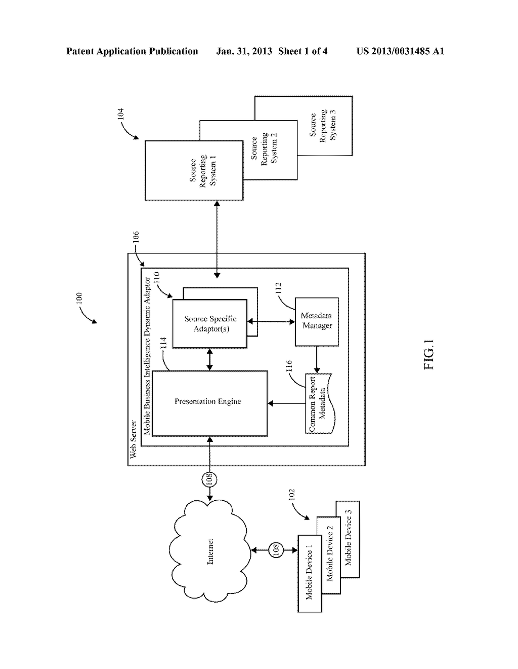 MOBILE BUSINESS INTELLIGENCE DYNAMIC ADAPTOR - diagram, schematic, and image 02