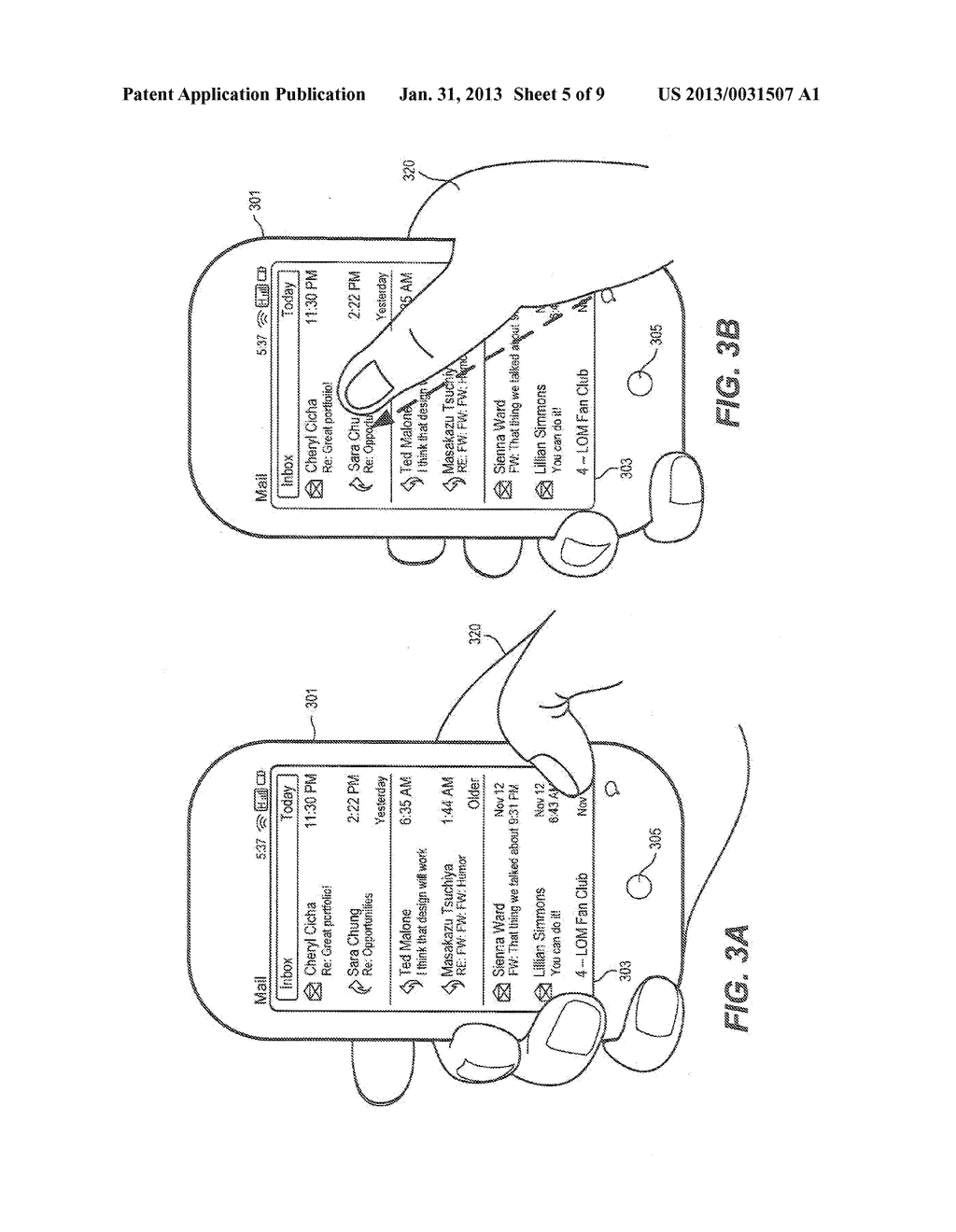 SYSTEMS AND METHODS FOR SCROLLING A DOCUMENT BY PROVIDING VISUAL FEEDBACK     OF A TRANSITION BETWEEN PORTIONS OF THE DOCUMENT - diagram, schematic, and image 06