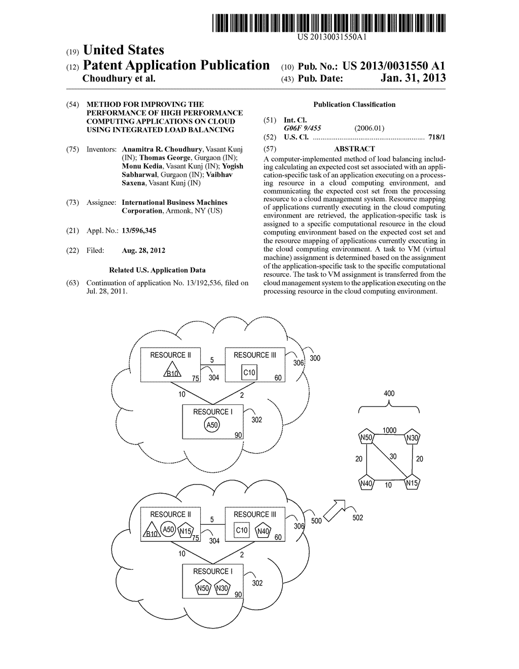 METHOD FOR IMPROVING THE PERFORMANCE OF HIGH PERFORMANCE COMPUTING     APPLICATIONS ON CLOUD USING INTEGRATED LOAD BALANCING - diagram, schematic, and image 01