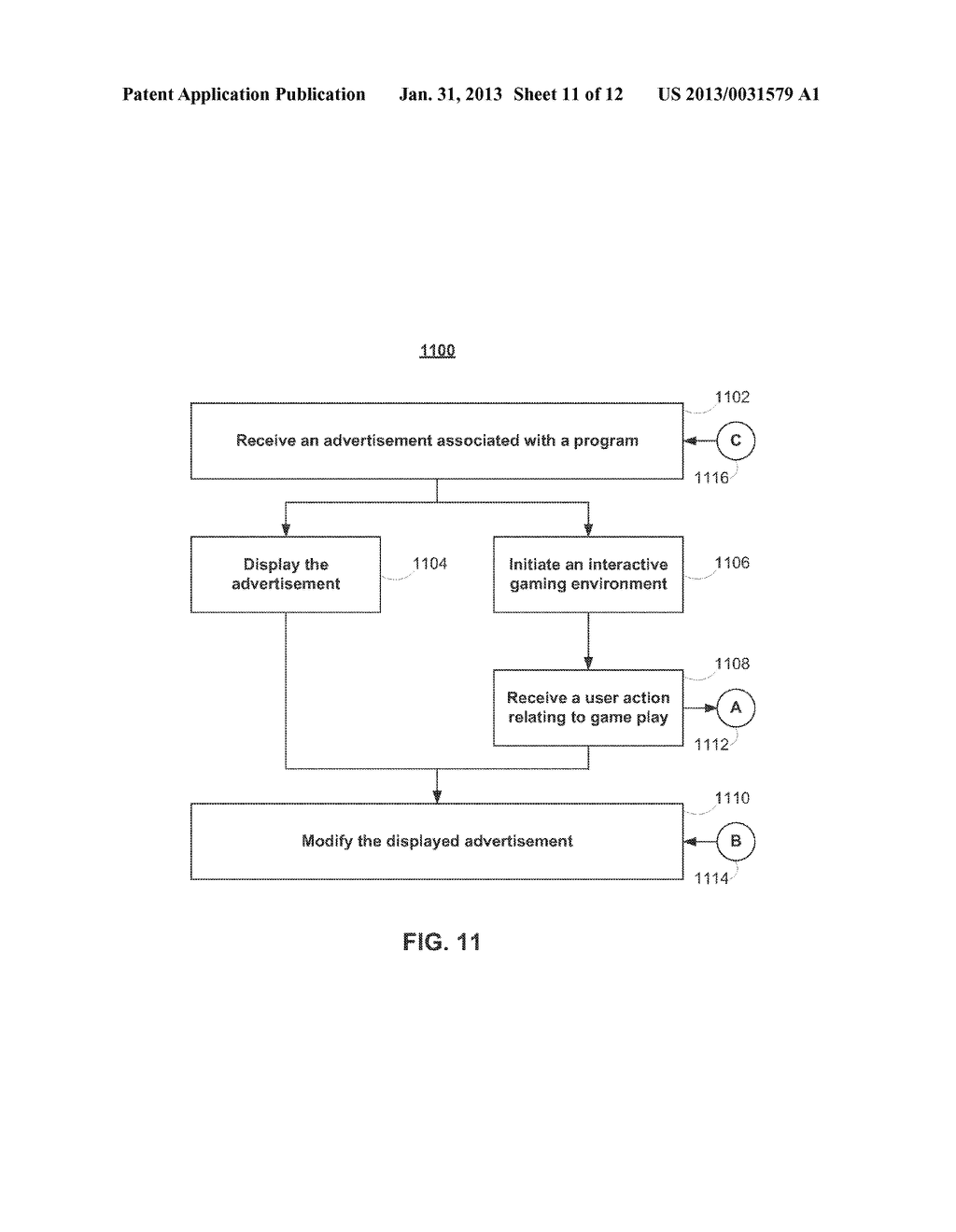 SYSTEMS AND METHODS FOR SELECTIVELY MODIFYING THE DISPLAY OF     ADVERTISEMENTS AND PROVIDING SUPPLEMENTARY MEDIA CONTENT - diagram, schematic, and image 12