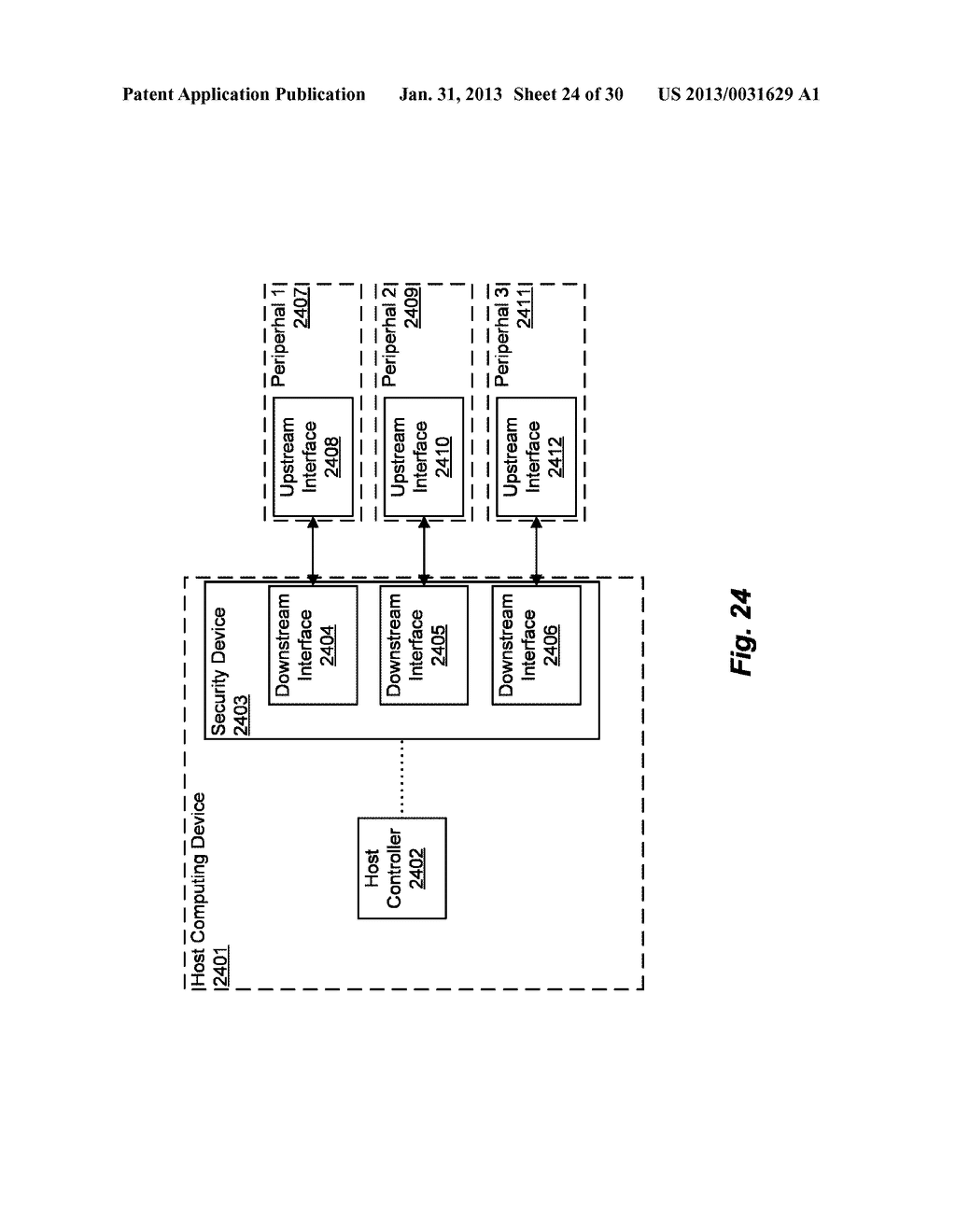 Apparatus and Method for Enhancing Security of Data on a Host Computing     Device and a Peripheral Device - diagram, schematic, and image 25