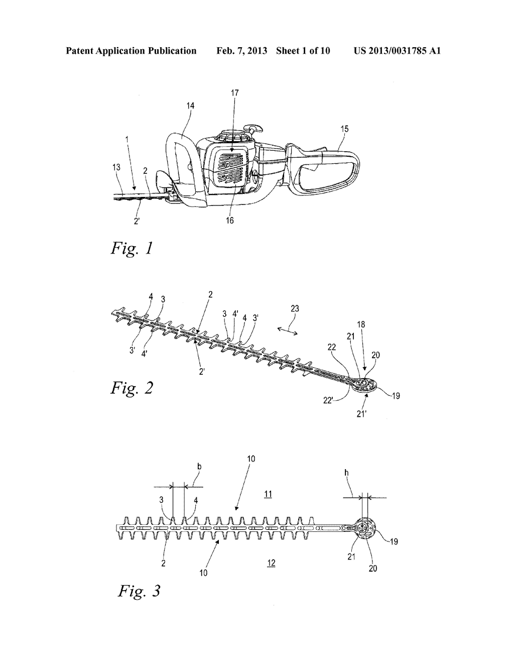 Blade Assembly of a Hedge Trimmer - diagram, schematic, and image 02