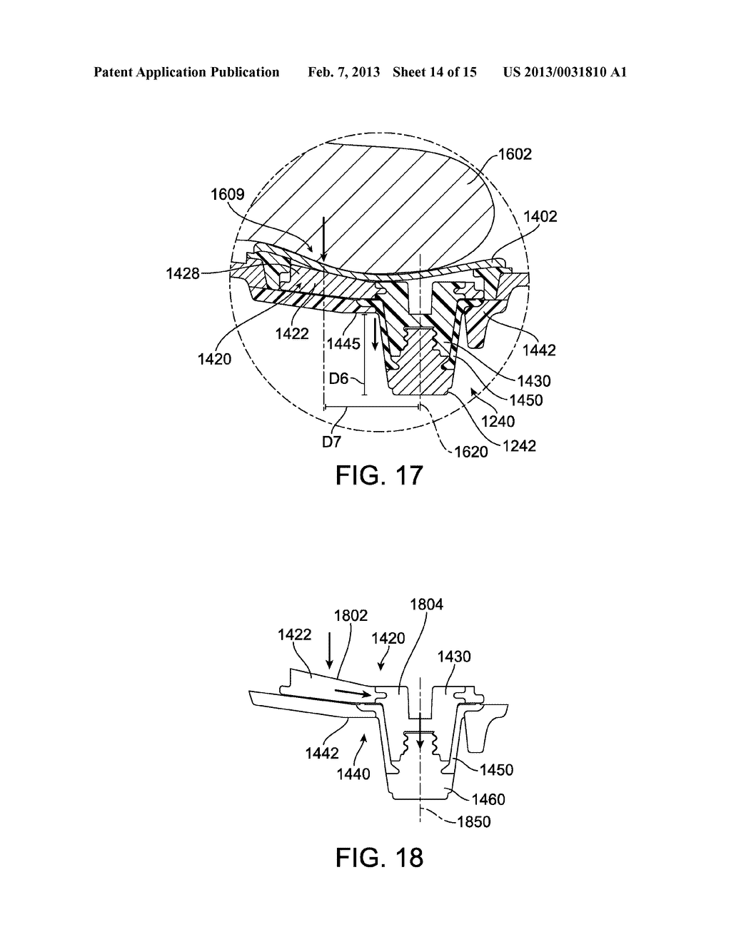 Sole Structure With Extendable Cleat - diagram, schematic, and image 15