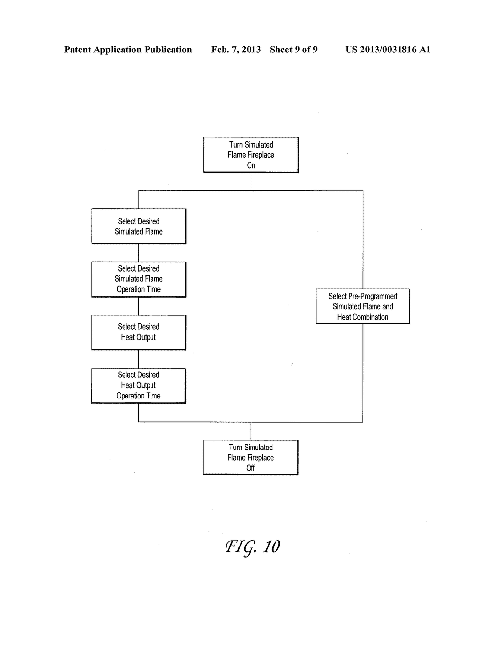 SIMULATED FLAME FIREPLACE - diagram, schematic, and image 10