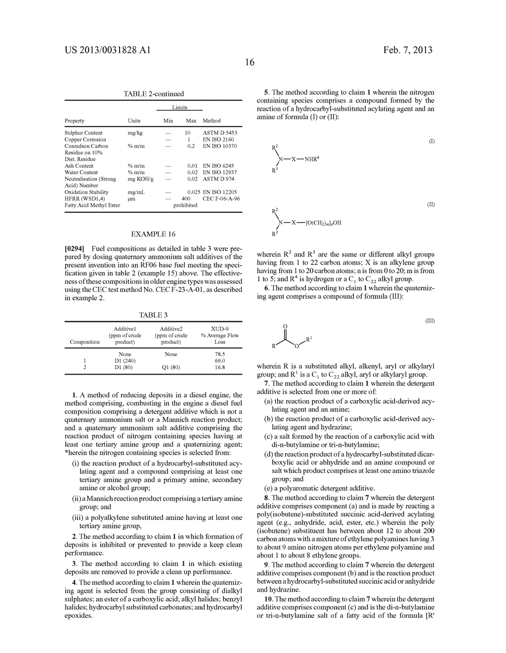 FUEL COMPOSITION COMPRISING DETERGENT AND QUANTERNARY AMMONIUM SALT     ADDITIVE - diagram, schematic, and image 17