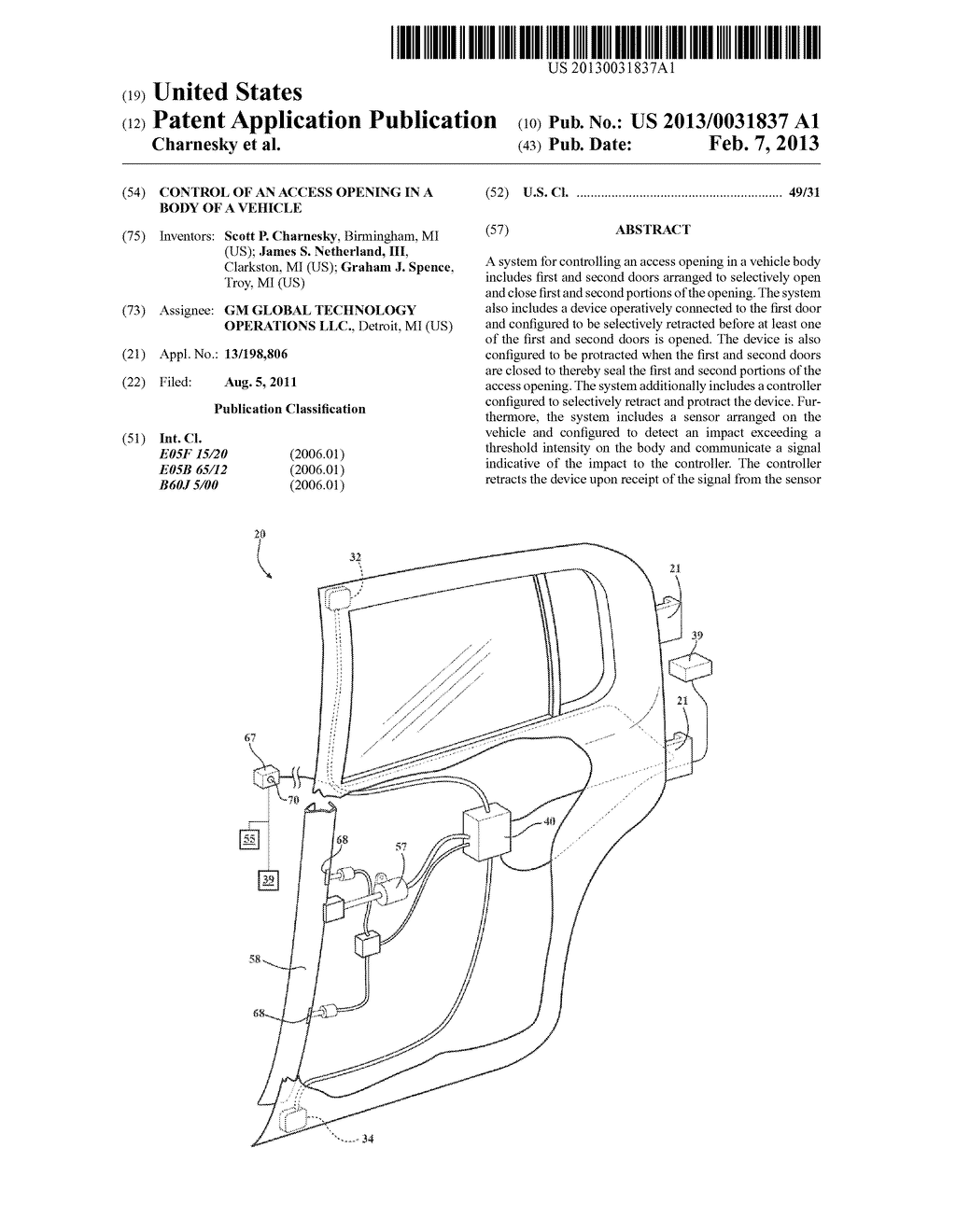 CONTROL OF AN ACCESS OPENING IN A BODY OF A VEHICLE - diagram, schematic, and image 01