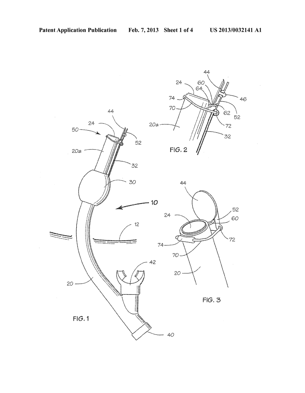 FLIP TOP VALVE FOR DRY SNORKELS - diagram, schematic, and image 02