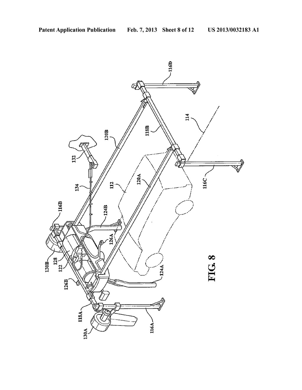 METHOD AND APPARATUS FOR ASSISTING THE DRIVER OF A VEHICLE TO CENTER THE     VEHICLE IN A WASH BAY - diagram, schematic, and image 09