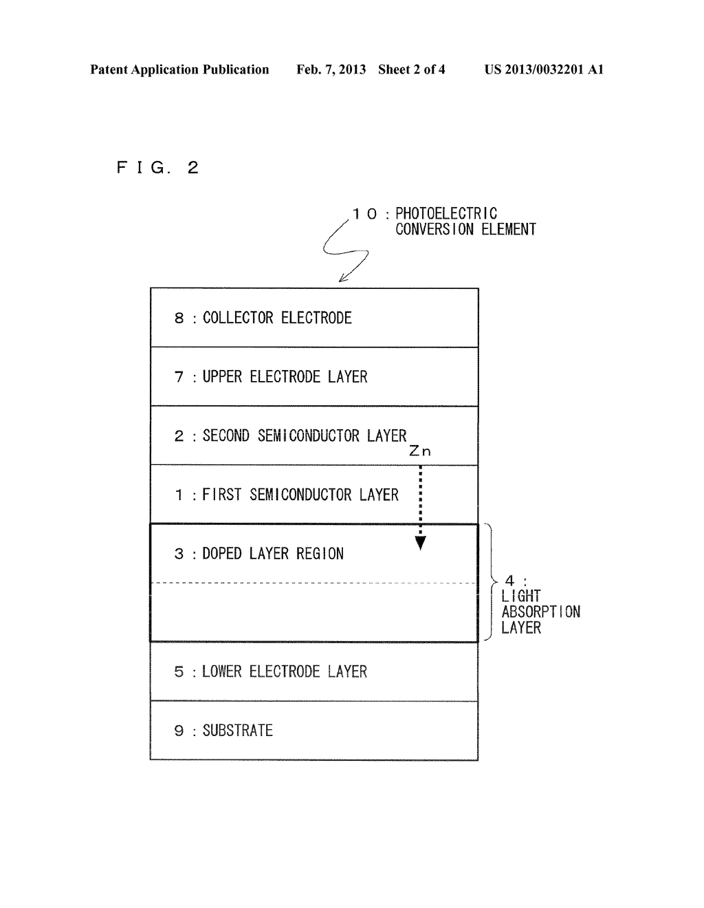 PHOTOELECTRIC CONVERSION ELEMENT, PHOTOELECTRIC CONVERSION DEVICE, AND     METHOD FOR MANUFACTURING PHOTOELECTRIC CONVERSION ELEMENT - diagram, schematic, and image 03