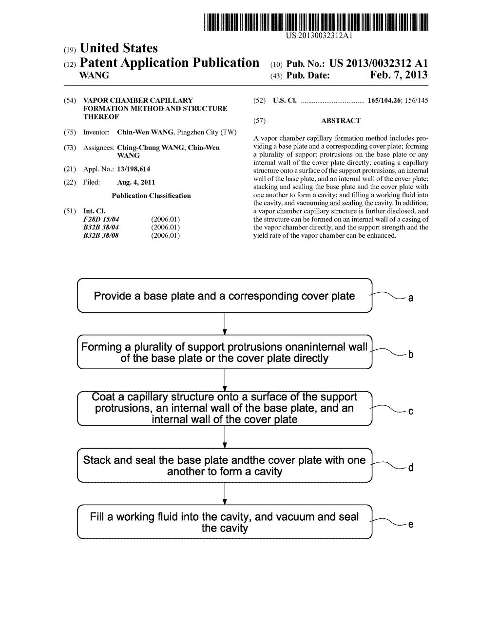 VAPOR CHAMBER CAPILLARY FORMATION METHOD AND STRUCTURE THEREOF - diagram, schematic, and image 01