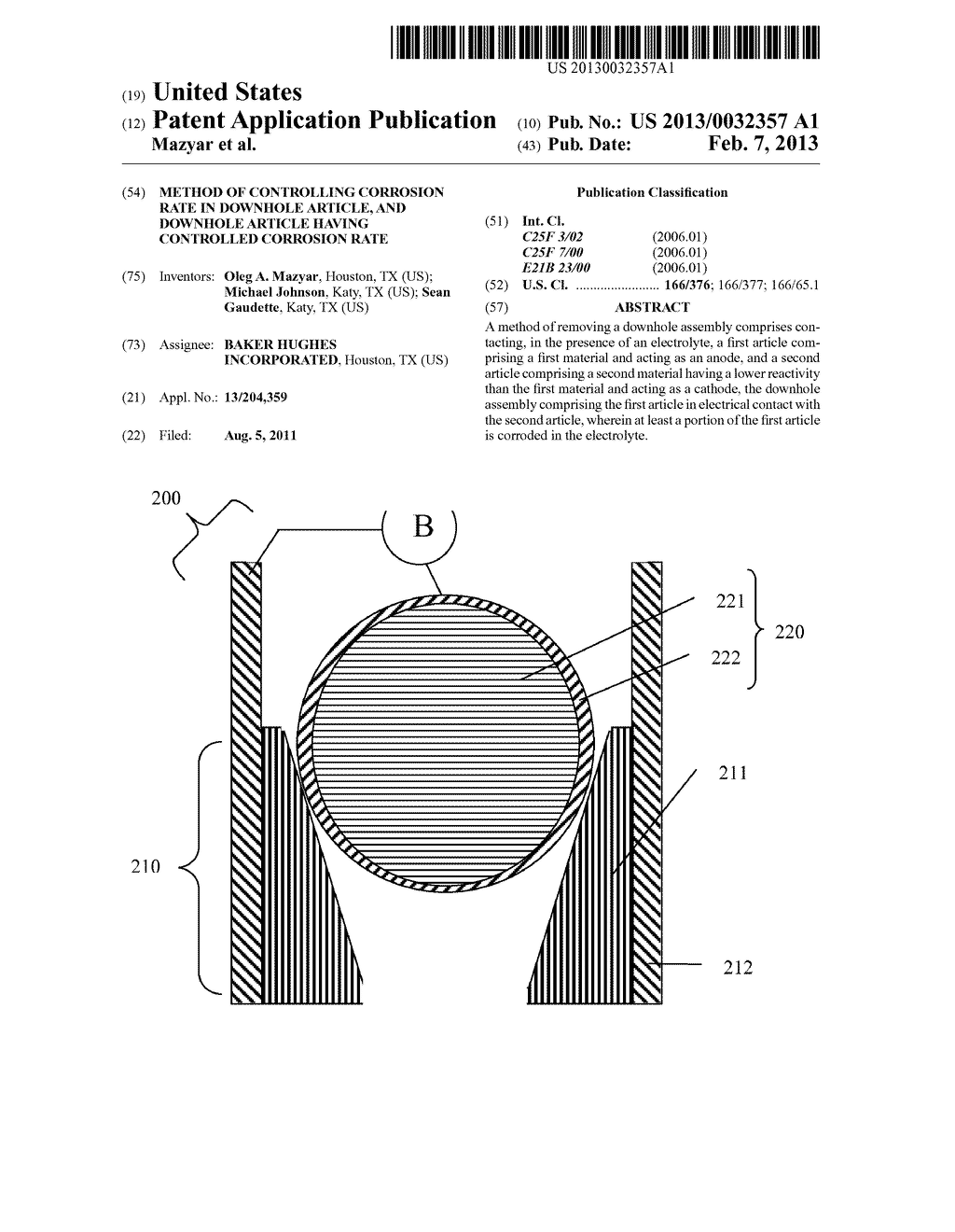 METHOD OF CONTROLLING CORROSION RATE IN DOWNHOLE ARTICLE, AND DOWNHOLE     ARTICLE HAVING CONTROLLED CORROSION RATE - diagram, schematic, and image 01