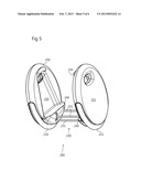 Two-wheeled self-balancing motorized personal vehicle with tilting wheels diagram and image