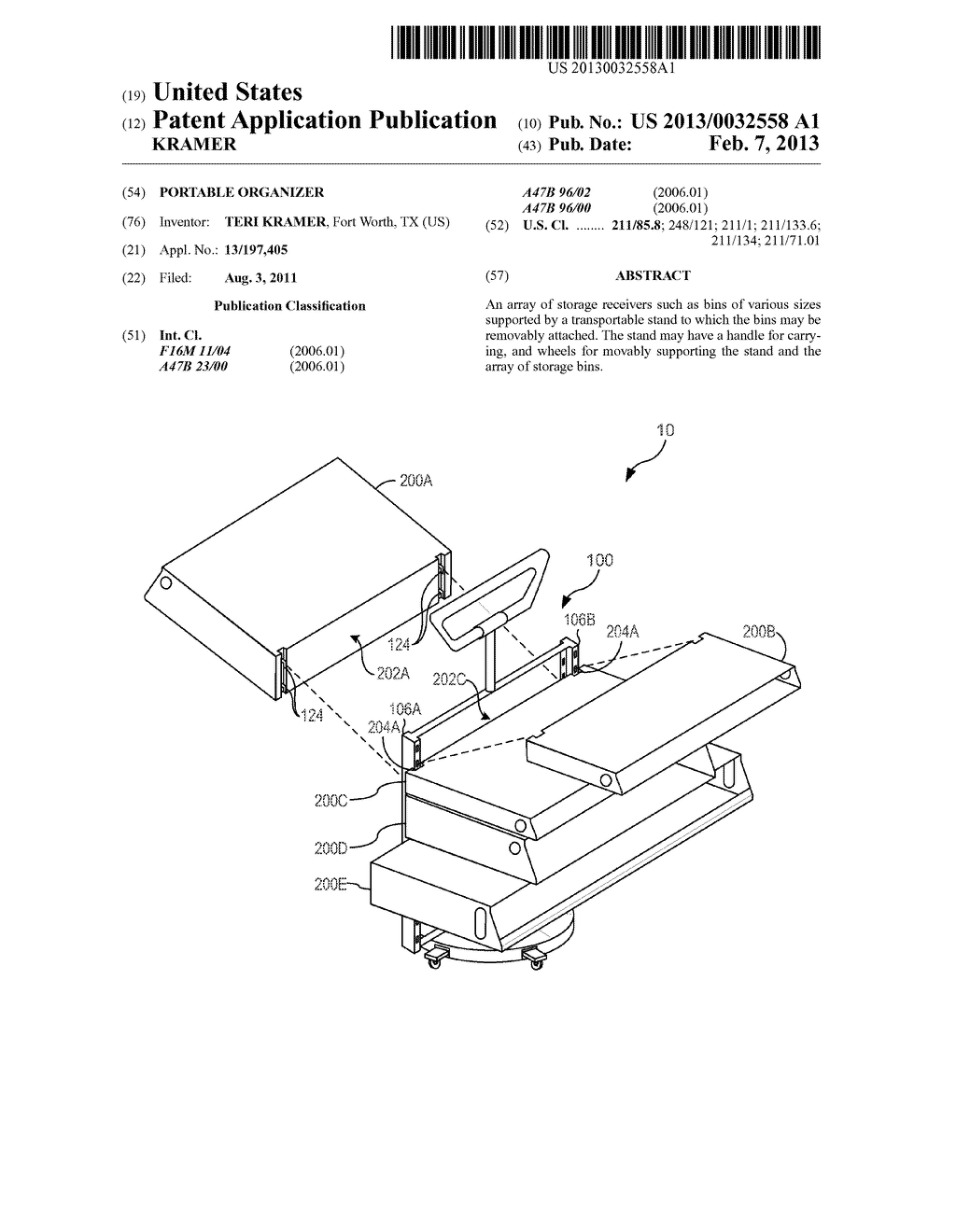 PORTABLE ORGANIZER - diagram, schematic, and image 01