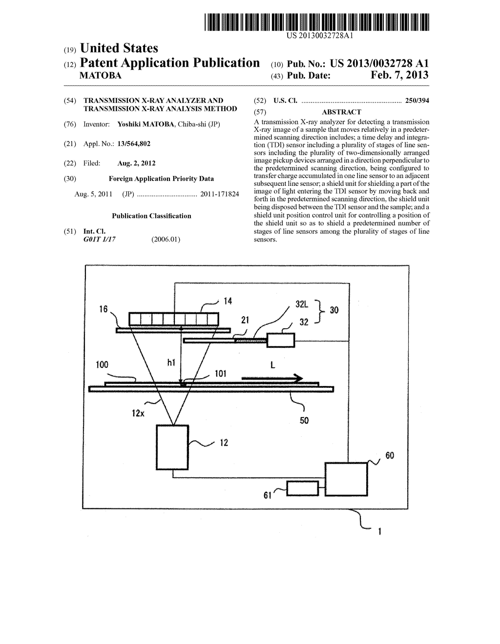 TRANSMISSION X-RAY ANALYZER AND TRANSMISSION X-RAY ANALYSIS METHOD - diagram, schematic, and image 01