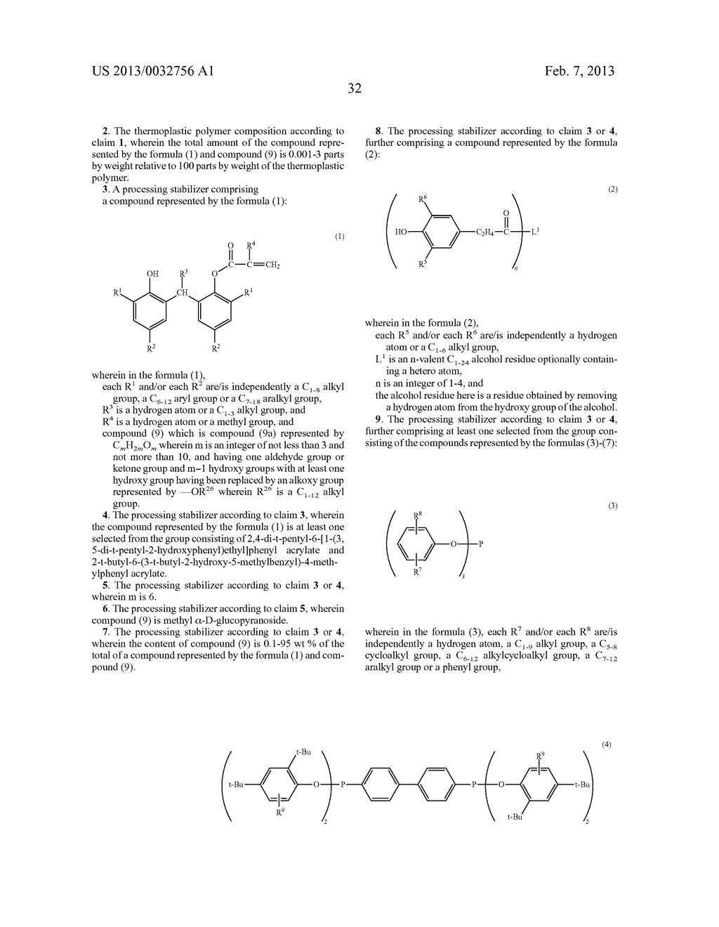 THERMOPLASTIC POLYMER COMPOSITION AND PROCESSING STABILISER - diagram, schematic, and image 33