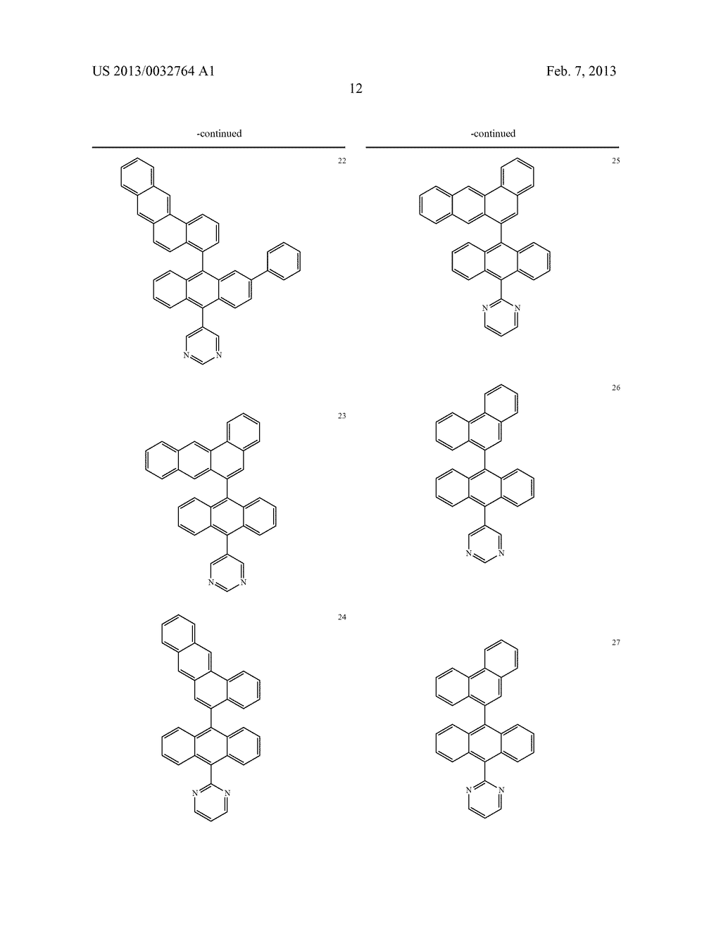 MATERIALS FOR ORGANIC ELECTROLUMINESCENCE DEVICES - diagram, schematic, and image 13