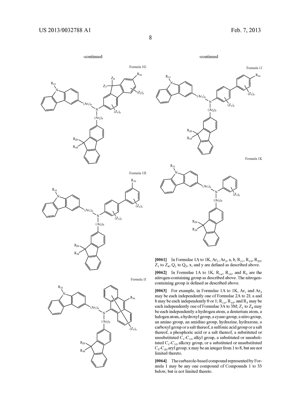 CARBAZOLE-BASED COMPOUND AND ORGANIC LIGHT-EMITTING DIODE COMPRISING THE     SAME - diagram, schematic, and image 12