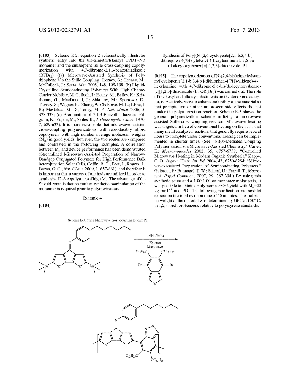 CONJUGATED POLYMERS HAVING AN IMINE GROUP AT THE INTRACHAIN ELECTRON DONOR     BRIDGEHEAD POSITION USEFUL IN ELECTRONIC DEVICES - diagram, schematic, and image 25