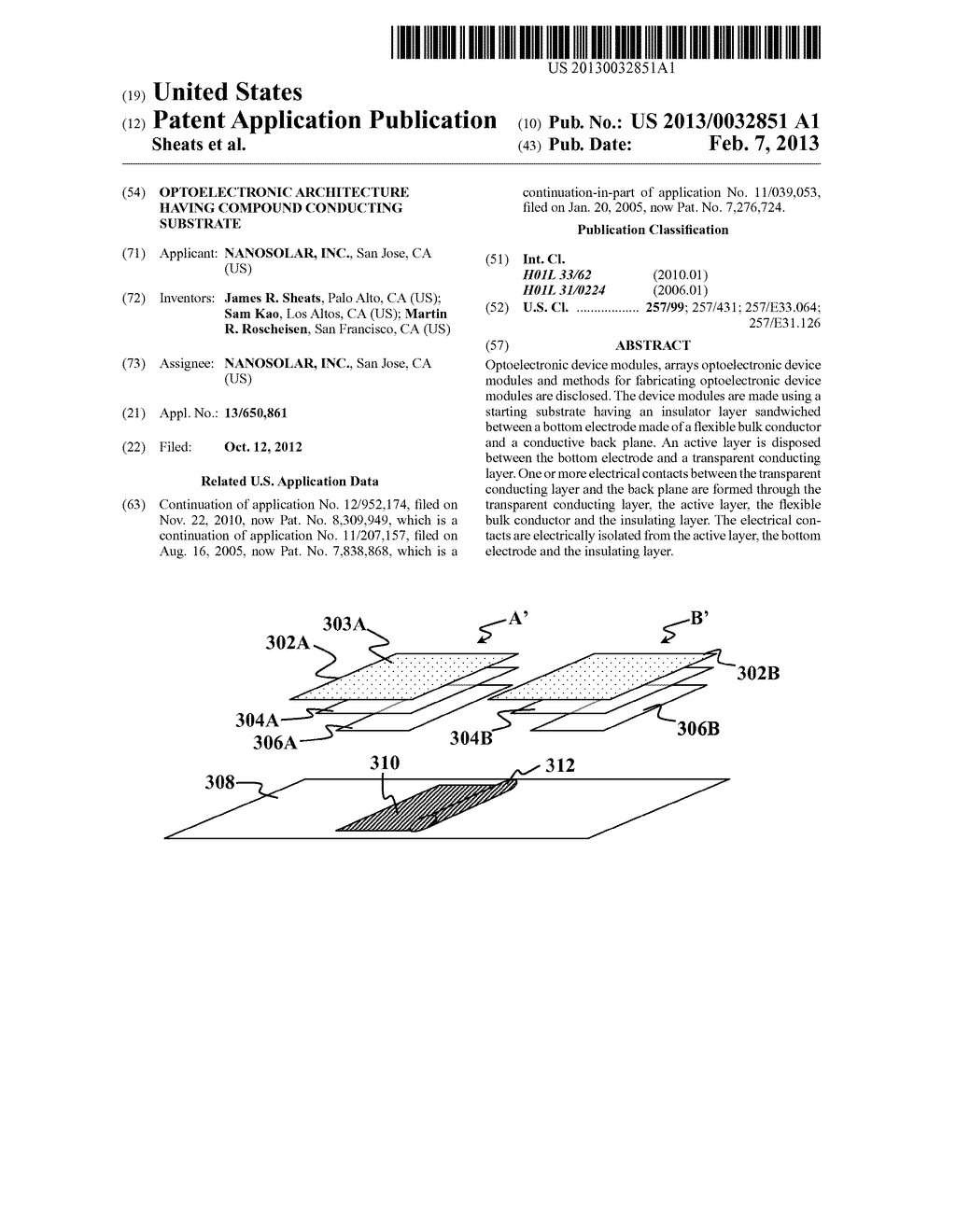 OPTOELECTRONIC ARCHITECTURE HAVING COMPOUND CONDUCTING SUBSTRATE - diagram, schematic, and image 01