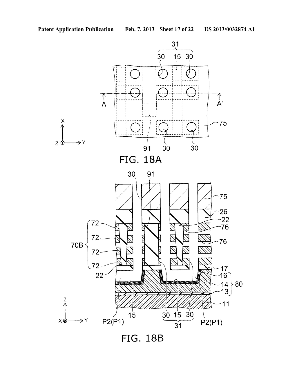 METHOD FOR MANUFACTURING NONVOLATILE SEMICONDUCTOR MEMORY DEVICE AND     NONVOLATILE SEMICONDUCTOR MEMORY DEVICE - diagram, schematic, and image 18