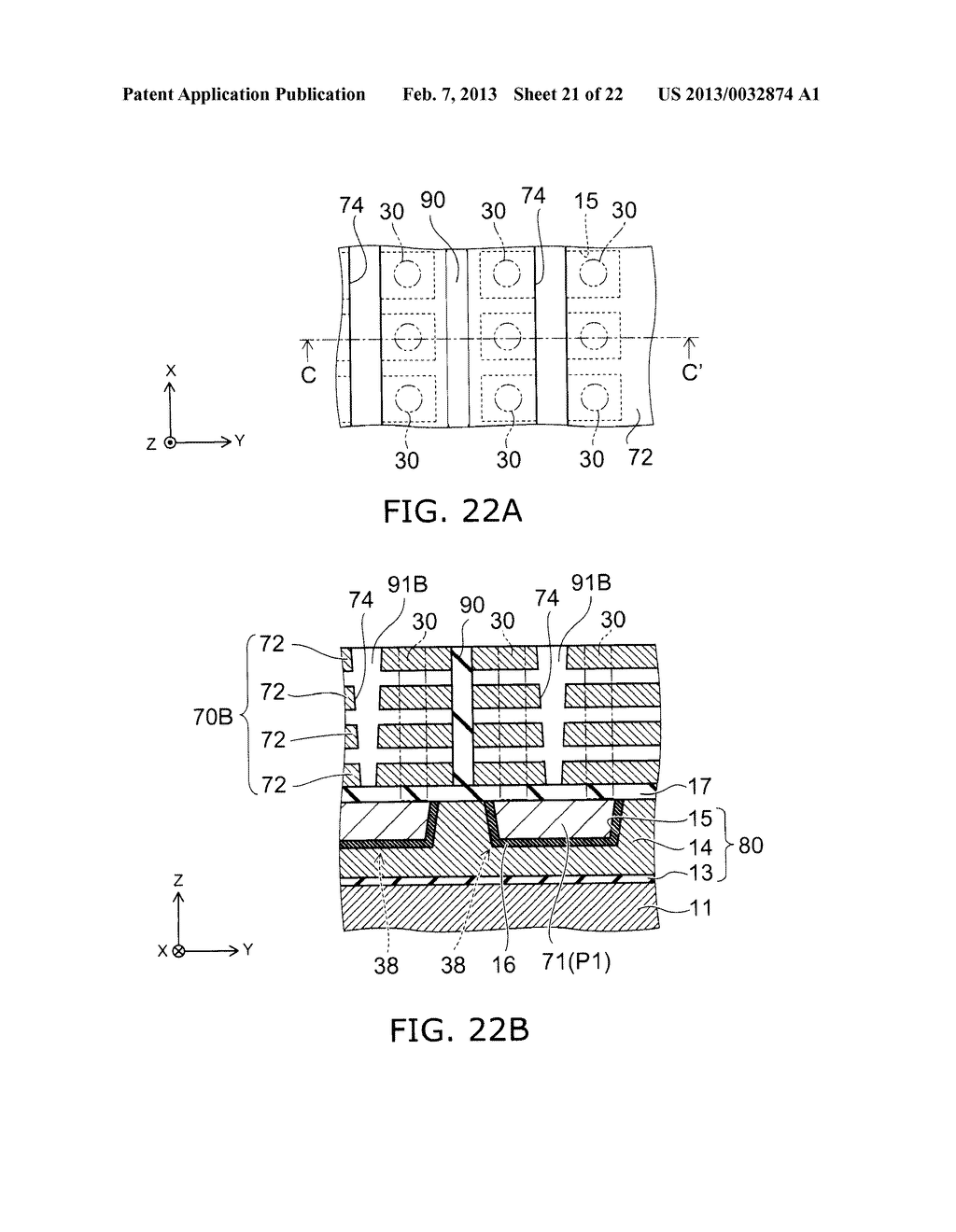 METHOD FOR MANUFACTURING NONVOLATILE SEMICONDUCTOR MEMORY DEVICE AND     NONVOLATILE SEMICONDUCTOR MEMORY DEVICE - diagram, schematic, and image 22