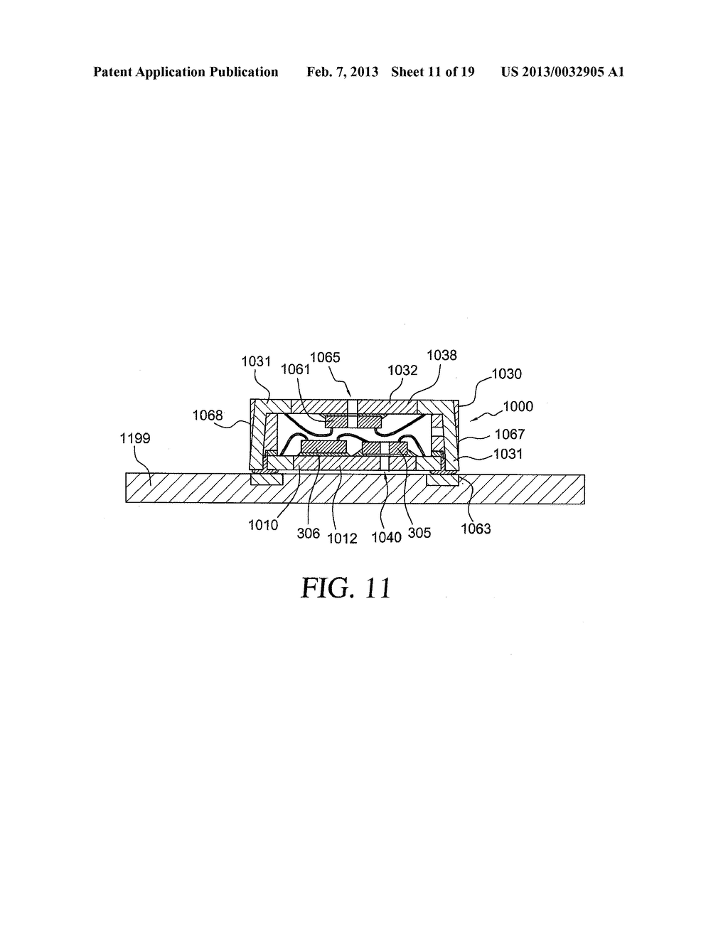 SEMICONDUCTOR PACKAGE CONFIGURED TO ELECTRICALLY COUPLE TO A PRINTED     CIRCUIT BOARD AND METHOD OF PROVIDING SAME - diagram, schematic, and image 12